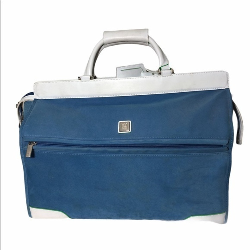 Diane Von Furstenberg Blue  Suede Duffle B…